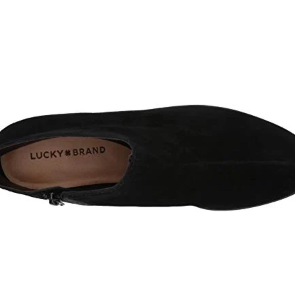 Lucky Brand Karmeya suede wedge bootie 8M - Picture 3 of 8